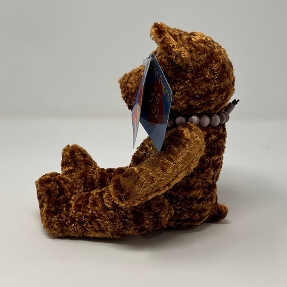 NWT Fiesta Foo Brown Happiness Bear With Gray Agate Power Bead Bracelet - Picture 4 of 7